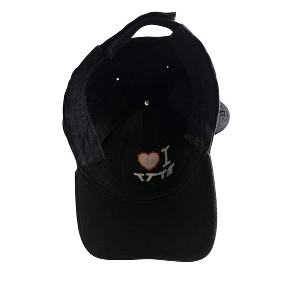 I Love NY Mickey Mouse Black Cap Embroidered Design 3D Ears Adjustable Hat - Picture 4 of 4